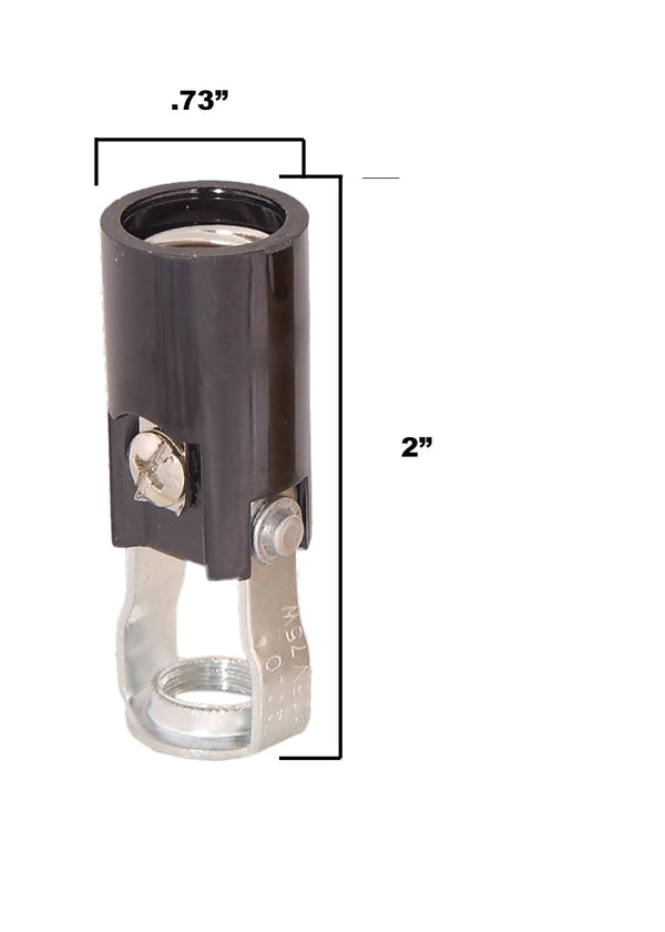 2 Inch 2 Inch 6 Pack B&P Lamp Chandelier Lighting Fixture Socket and Candle Cover Kit, Keyless Candelabra Sockets