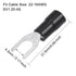 uxcell 200Pcs SV1.25-4S Insulated Fork Spade U-Type Wire Connector, Electrical Crimp Terminal