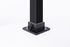 Floor Mount Post Flange for 2" Square Fence Post and Deck Railing, Heavy Duty Aluminum