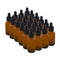 The Bottle Depot - 24 Pack - 1 oz Glass Bottles with Dropper, Amber Frosted, Boston Round, UV Rays Protection