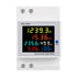 Single Phase Energy Meter Tester Din Rail Electricity Usage Monitor 6 in 1 Multimeter AC 40-300V 100A Voltage Current Voltmeter Ammeter Watt Kwh Frequency Power Meter 110V (Built-in CT)