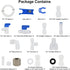 Refrigerator Water Line Kit, CGELE Ice Maker Water Line Kit with 1/4" OD 39.4ft Water Line Reverse Osmosis Quick Connect Fittings Push To Connect Water Tube Fittings for Fridge Ice Maker by CGELE