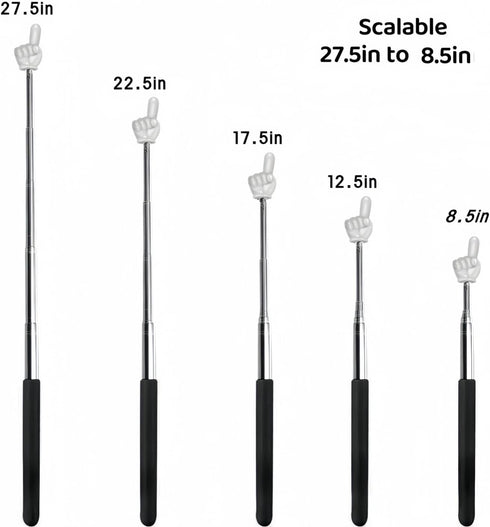 DOLANFYE Pointer Finger Stick Extendable, Hand Pointer for Teachers with Telescoping, Retractable Design Pointing