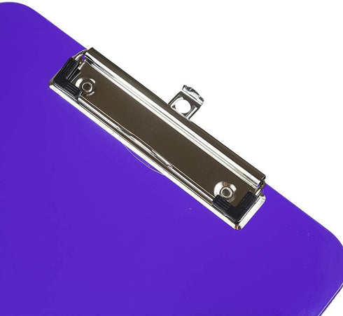 JAM PAPER Plastic Clipboards - Letter Size (9 x 12.5) - Violet Purple, Clip Board Sold Individually