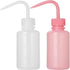 2Pcs 150ml Tattoo Wash Bottle | 5oz Water Squirt Bottle for Medical Succulent Cleaning, Safety Rinse Tools White&Pink