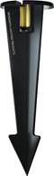 9 Inch In Ground Stake with Solid Brass 0.5 Inch NPT Thread and Side Wireway for Easy Installation, Non-Corrosive