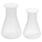 PATIKIL 50,100ml Plastic Erlenmeyer Flask, 2 Pack Wide Mouth Conical Flask for Laboratory, Clear