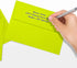 LUXPaper A7 Invitation Envelopes, Peel & Press, 5 1/4" x 7 1/4", Wasabi Green, 80lb Text, 50 Qty