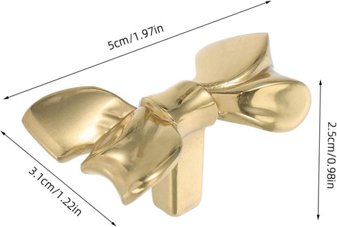 OUNONA Drawer Handles Decorative Gold Pulls for Cabinets Wardrobes Shoe Cabinets and Bedside Tables Stylish Butterfly