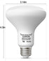 LUXON 9W BR30 Radar Motion Sensor Light Bulbs, Dusk to Dawn 90W Equivalent, Indoor Outdoor Auto On/Off E26 Base