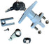 ABA T-Handle Shutter Lock Kit, Accordion Hurricane Storm Shutter Lock, White, New