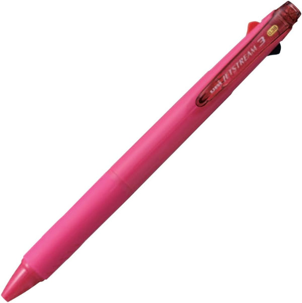Uni Ballpoint Pen Jetstream 3 Color Black, Red, Blue Ink 0.38mm, Rose Pink