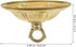 3.46X3.46X0.59in Homoyoyo Antique Style Cast Brass Canopy Light Cover Plate with Chandelier Hook