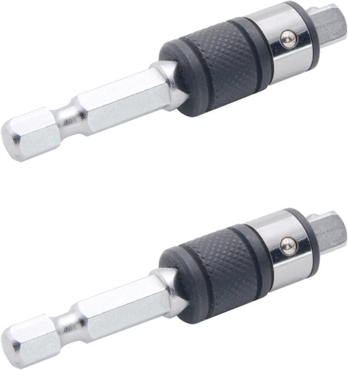 711L Hex Bit and Square Drive Socket 2 in 1 Extension, Swap Sockets for Screwdriver Bits with a Flick - 2PCS
