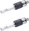 711L Hex Bit and Square Drive Socket 2 in 1 Extension, Swap Sockets for Screwdriver Bits with a Flick - 2PCS
