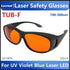 OD6 Laser Safety Glasses, UV Light Violet Blue for 405nm, 445nm, 450nm, 473nm Laser Protection