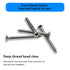 M3/M4/M5/M6 Flat Head Self Tapping Wood Screws Assortment Fasteners Kit 260Pcs,Phillips Drive Countersunk Head Self-Tapping Screws,stainless steel.