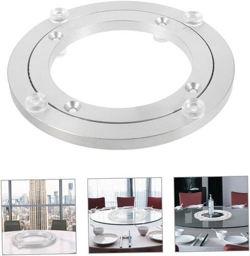 Alipis Alloy Heavy Duty Turntable Bearing for Dining Tables Sturdy Rotating Base for Art Displays Tv Stands and More