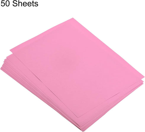 50 8.3 11.7Inch 80gsm MECCANIXITY Sheets Colored Copy Paper x Printer Paper Pink for Office Printing, Document Copying