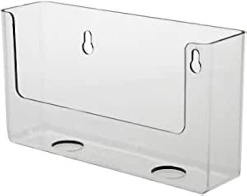 SOURCE ONE Premium Clear Counter Top Postcard Holder Display Fixture, 6 Inch