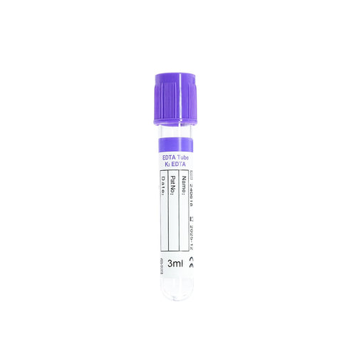 Vacutainer Blood Collection Tubes, Lab Vacuum Blood Collecting Tube for Pet Animals, 100 Pcs Wrap Packaging
