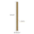 uxcell 60pcs Fully Threaded Rods, 5/16 x 4-1/4 Inch Carbon Steel for Furniture and Garden Assembly