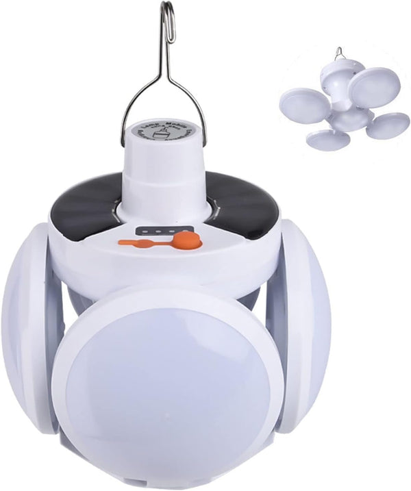 Solar Multi-Functional Emergency LED Light Bulb, USB Charging, Outdoor Ideal for Power Outage and Camping