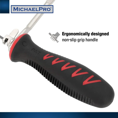 MichaelPro 6-Inch Deep Coping Saw, Hand Woodworking Tool with Replacement Blades | MP018006