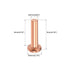 uxcell 100Pcs Copper Solid Rivets, 5/64" x 5/16" Flat Head Metal Fasteners for Electrical Applications, Leather Working