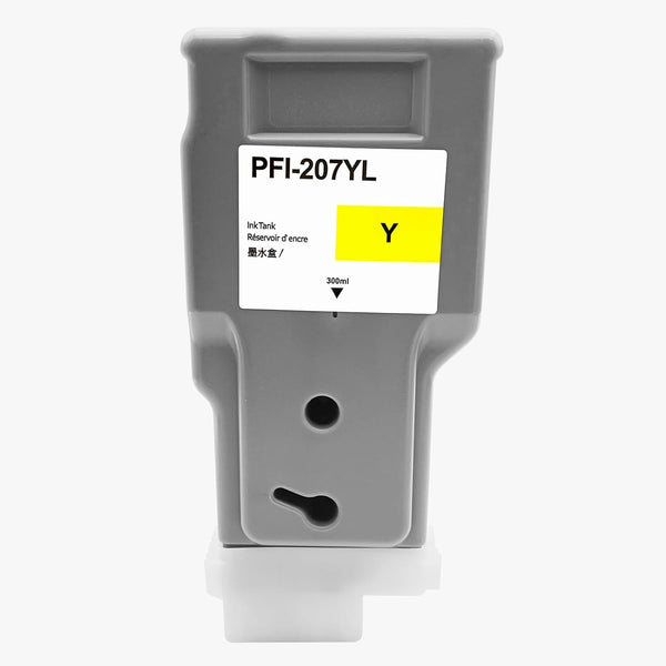 PFI-207 Compatible Ink Cartridge Replacement for Canon imagePROGRAF iPF680, iPF685, iPF780, iPF785 (1PSC Yellow 300ML)