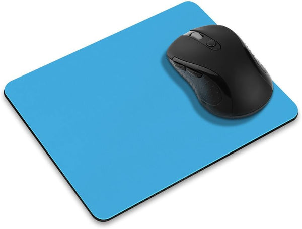 Non-Slip Rectangle Mousepad, FINCIBO Solid Baby Blue for Home, Office and Gaming Desk