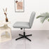 Generic Armless Protector(11) Stretch Criss Cross Chair Covers Rhombus Jacquard Chair Slipcovers Washable Office Desk