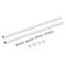 MECCANIXITY Threaded Extension Rod, 9.8" Lamp Pipe with Connector Light Fixture Parts for