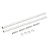 MECCANIXITY Threaded Extension Rod, 9.8" Lamp Pipe with Connector Light Fixture Parts for