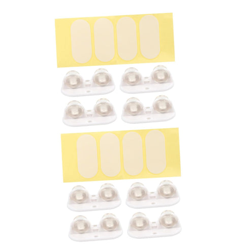 8pcs Self-Adhesive Storage Box Wheels Practical Sticky Casters for Bedside Tables Cabinets
