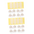 8pcs Self-Adhesive Storage Box Wheels Practical Sticky Casters for Bedside Tables Cabinets