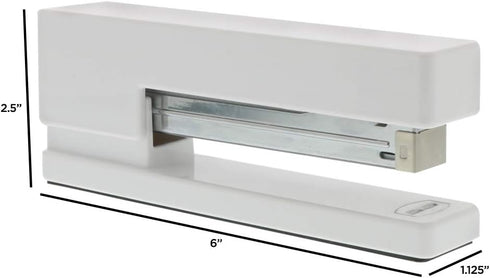 JAM PAPER Modern Desk Stapler, White, Sold Individually
