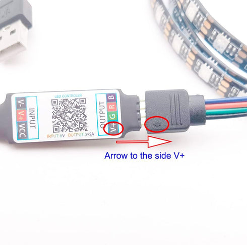 Cleiscry 1m 60leds/m 5050 SMD5050 USB LED Strip with APP Control TV Backlight Room Decor Bedroom Decoration Waterproof