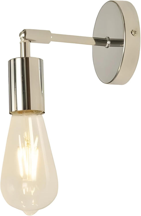 byepica Gold Brass Wall Sconce, Adjustable Modern Light Fixture for Bedroom, Hallway, Industrial