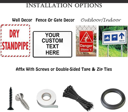 8x12 Inch Roadside Table Distance Guide Warning Metal Aluminum Sign Wall Decor Caution Security Outdoor Indoor Home