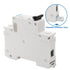 Baomain 6A AC Miniature Circuit Breaker, 1 Pole Circuit Breaker AC 400V 50Hz 6000A, C65 MCB DIN Rail Mount, MBM6C-1P