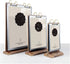 Rikyo A5 6 Pages-12 (6x8") Walnut Wood Sign Holder Vertical Table Card Flip Display Sides,T Double Sided Flyer Display