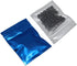FERENLI 100 Pcs Mylar Bag Food Storage, Zip Matte Foil Lock Airtight Bags with Front Window, 7.5x10cm (3x3.9 inch), Blue