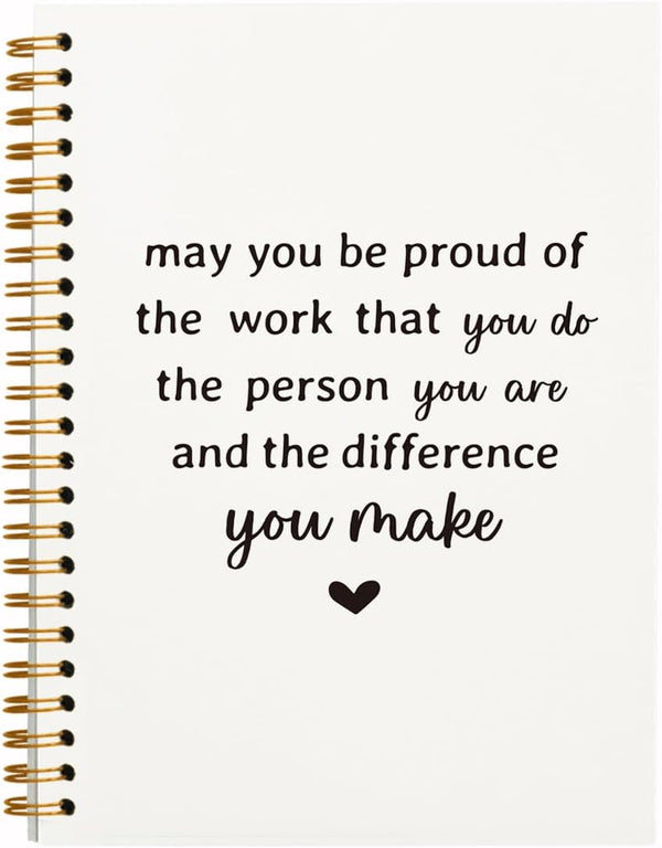 Inspirational Notebook Team Appreciation Gift, May You Be Proud of The Work You Do Journal, 5.5x8.3