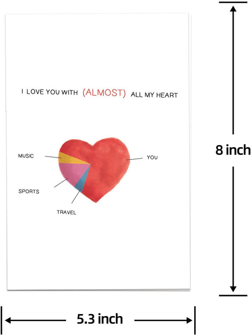Arsagen Romantic Valentine's Day Card,Sweet Anniversary Card for Girlfriend Boyfriend,Funny Valentine's Day Card,I Love