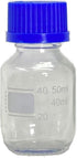 Karter Scientific 50ml Glass Round Media Storage Bottles with GL32 Screw Cap, Borosilicate, (Case of 6) by Karter Scientific