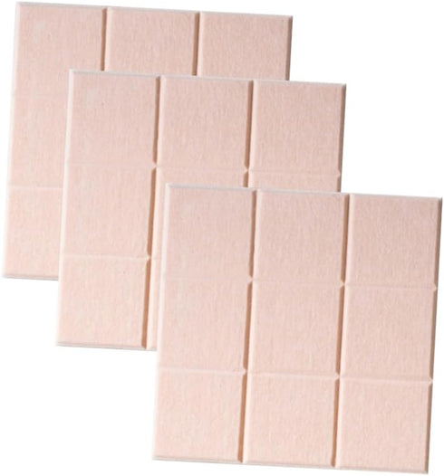 Ciieeo 3pcs Pink Felt Board Tiles, Colored Felt Notes Board Tiles, Memo Wall Bulletin Boards, Three-Dimensional Photo