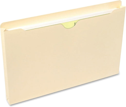 Smead File Jacket, Legal Size, Reinforced Straight-Cut Tab, 1" Expansion, Manila, 50 per Box (76520)