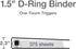 Cardinal 3 Ring Binder, 1.5 Inch Premier Easy Open Binder, ONE-TOUCH Locking Slant-D Rings, Black (10311)