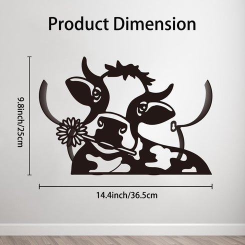 8 WADORN Cow Toilet Paper Holder, Cow Animal Decorative Toilet Paper Storage Extra Rolls Dairy Cow Freestanding
